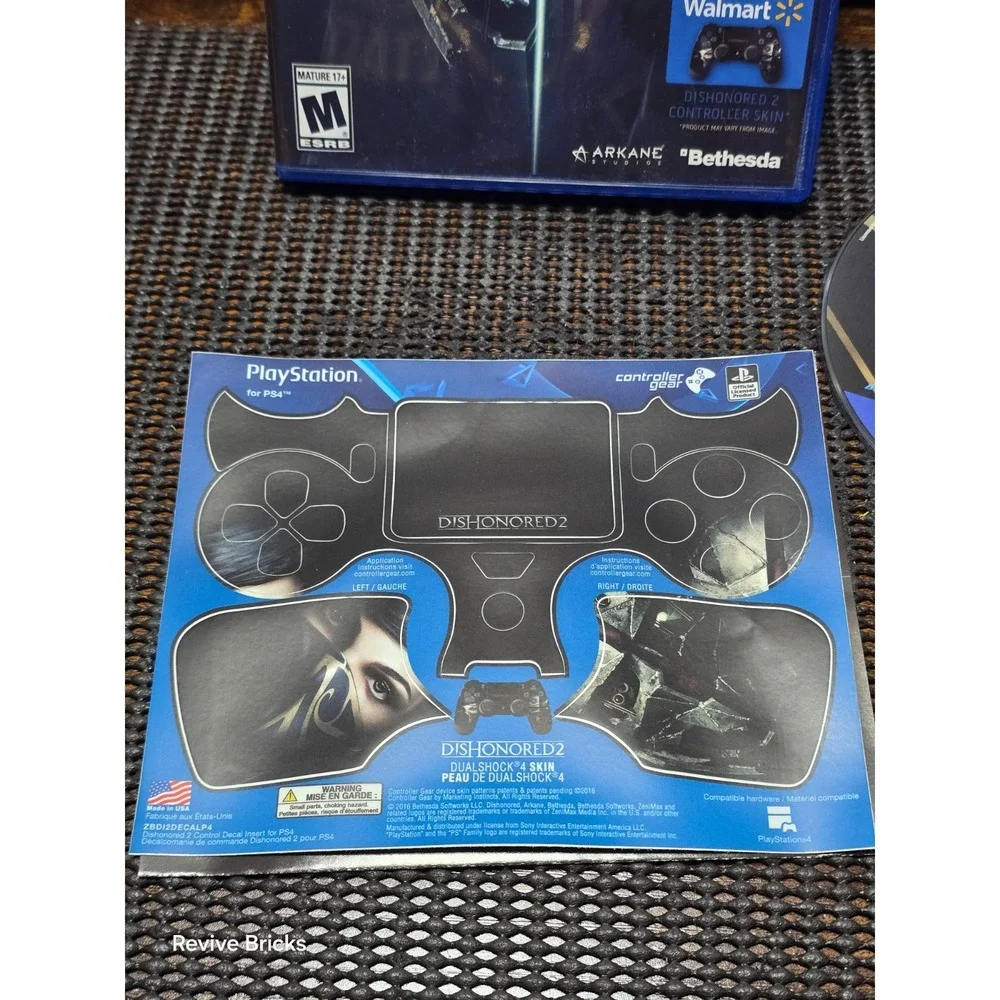 Dishonored 2 (Sony PlayStation 4, PS4 2016) CIB Complete Tested W/ Sticker Sheet